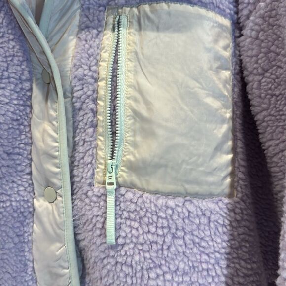 Fabletics Sherpa lavender and cream jacket SZ XXL-1X - Picture 5 of 11